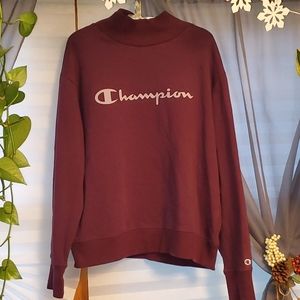 Champion sweatshirt/ mock turtle neck